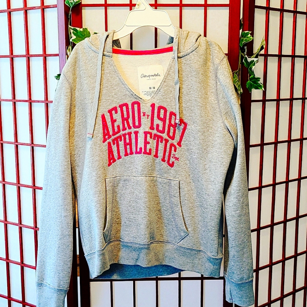 Aeropostale Hoodie Size M/ Grey